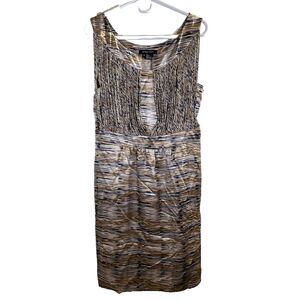 Etcetera 100% Silk Sheath‎ Business Cocktail Party Dress Women's Size 8